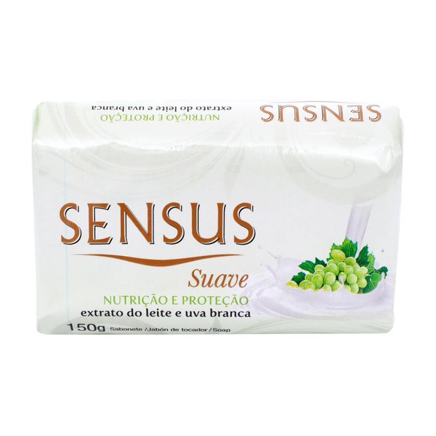 Sabonete Sensus Suave Extrato do Leite e Uva Branca 150g