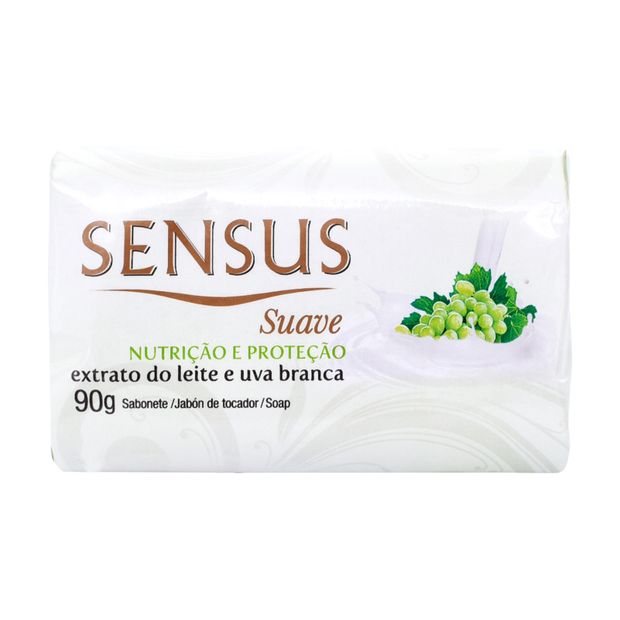 Sabonete Sensus Suave Extrato do Leite e Uva Branca 90g