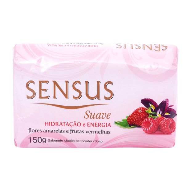Sabonete Sensus Suave Flores Amarelas e Frutas Vermelhas 150g