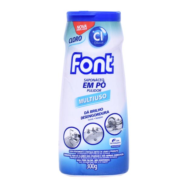 Saponáceo Em Pó Font Cloro 300g.(Cód.315125).