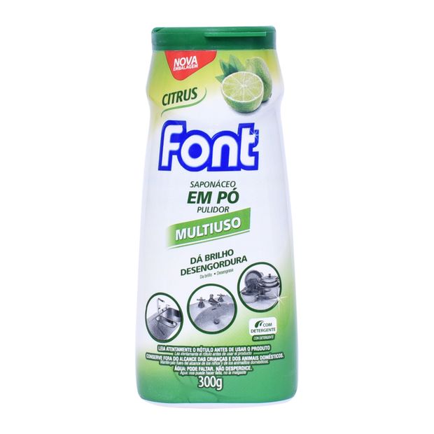 Saponáceo Em Pó Font Limão 300g