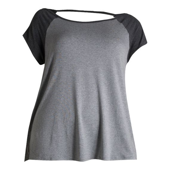 Camiseta Plus Size Way Gola Canoa