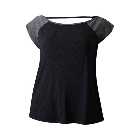 Camiseta Plus Size Way Gola Canoa