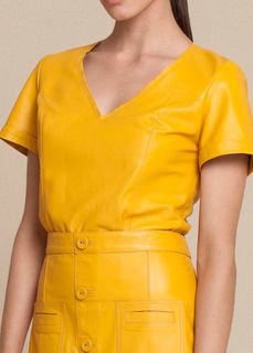 Blusa Estilo T-shirt - Liziane Richter Couro