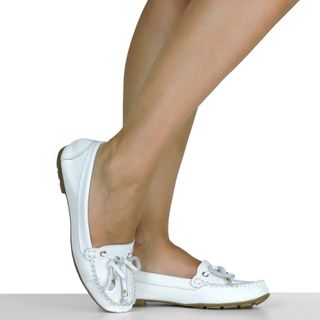 Mocassim Branco Tradicional Mel Benett