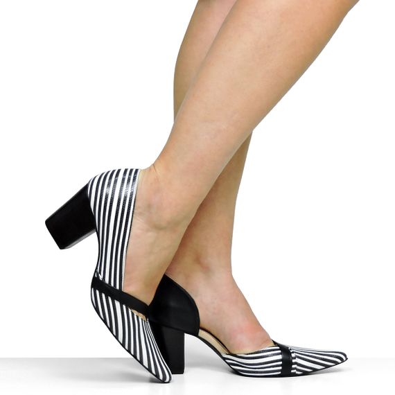 Scarpin Dina Mirtz Listrado
