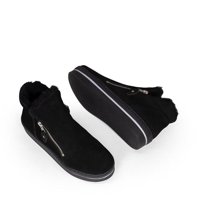 Tênis Botinha Slip On Manhattan - Dourado - Couro Legítimo | EXYA