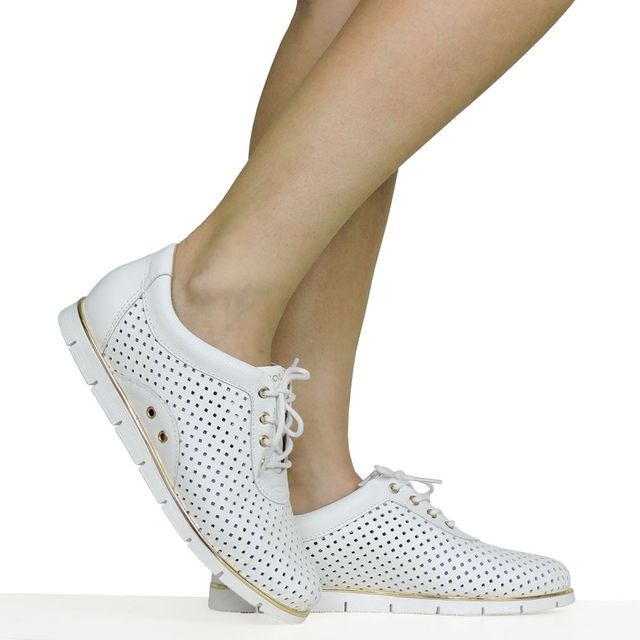 Tênis Branco Cadarço Dina Mirtz | Melania Benett