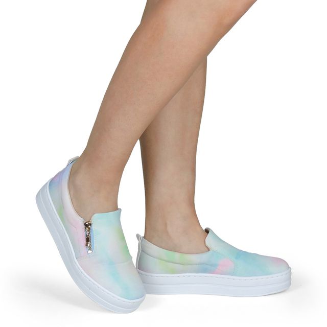 Tênis Slip On Feminino com Estampa | Melania Benett