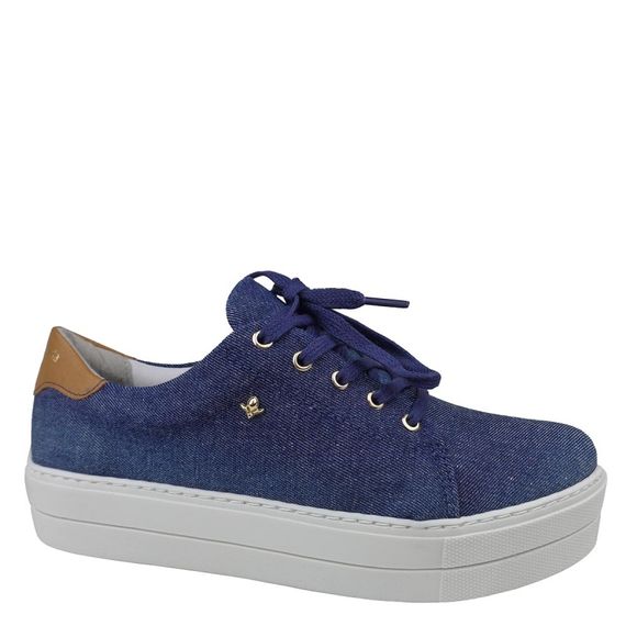 tenis jeans sola alta