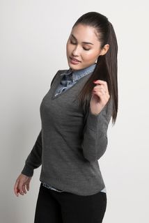 Suéter Feminino Acrílico Gola V (Ms027)