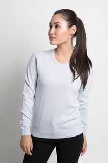 Suéter Feminino Algodão Peruano Gola Redonda (Ms004)