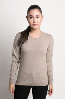 Suéter Feminino Algodão Peruano Gola Redonda (Ms004)