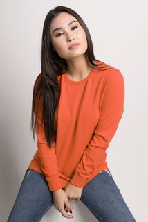 Suéter Feminino Algodão Peruano Gola Redonda (Ms004)