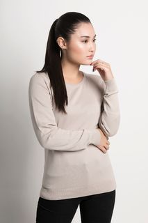 Suéter Feminino Algodão Peruano Gola Redonda (Ms004)