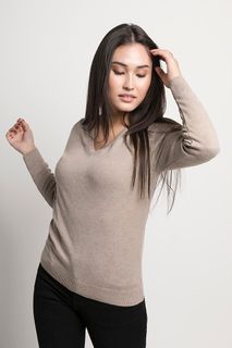 Suéter Feminino Algodão Peruano Gola V (Ms007)