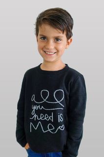 Suéter Infantil Frase (Ms051)