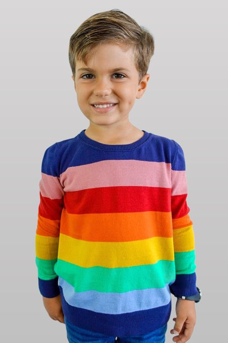 Suéter Infantil Rainbow (Ms050)