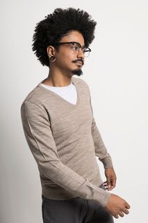 Suéter Masculino Acrílico Gola V (Ms025)