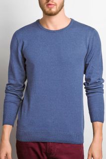 Suéter Masculino Algodão Peruano Gola Redonda (Ms001)