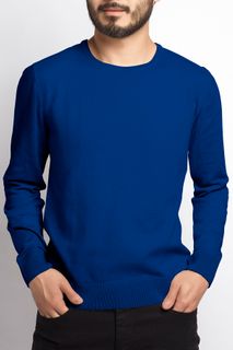 Suéter Masculino Algodão Peruano Gola Redonda (Ms001)