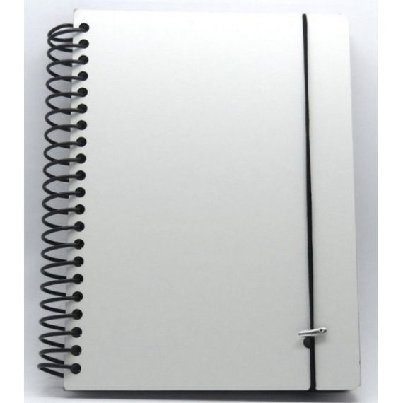 Agenda - Capa MDF - Espiral Preto - DATADA