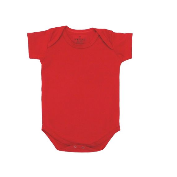 Body LISO Manga Curta - VERMELHO - TAMANHOS P AO GG