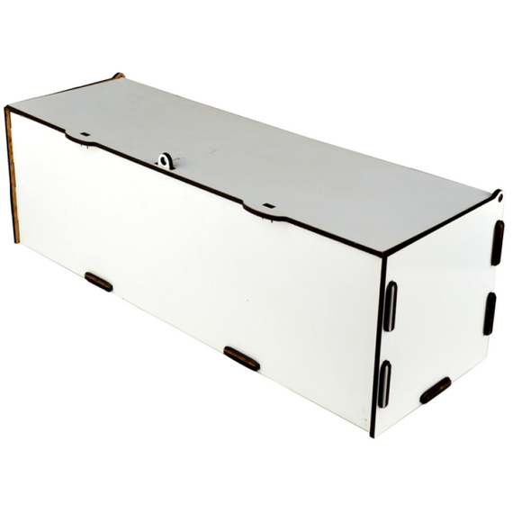 Caixa presente garrafa de vinho horizontal - MDF