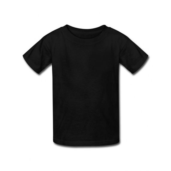 Camiseta 100% algodão - Preta - gramatura 165