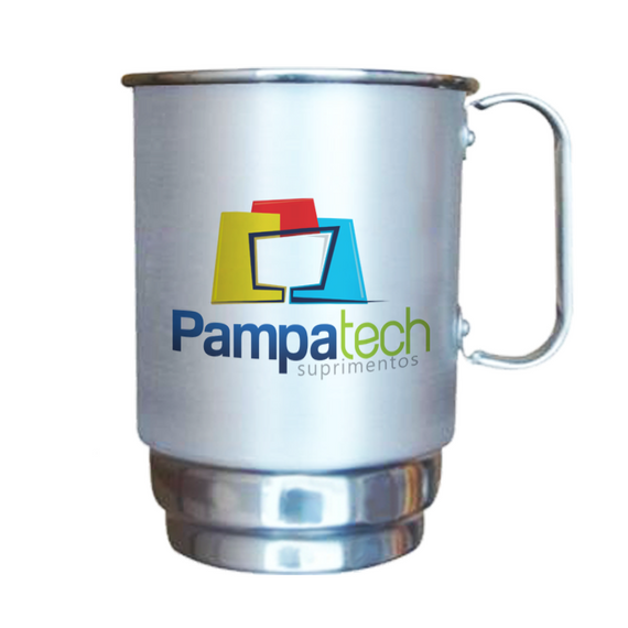 Caneca de Alumínio Resinada para Sublimação, 550ml