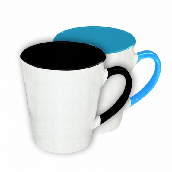 Caneca de Cerâmica Cônica Colorida