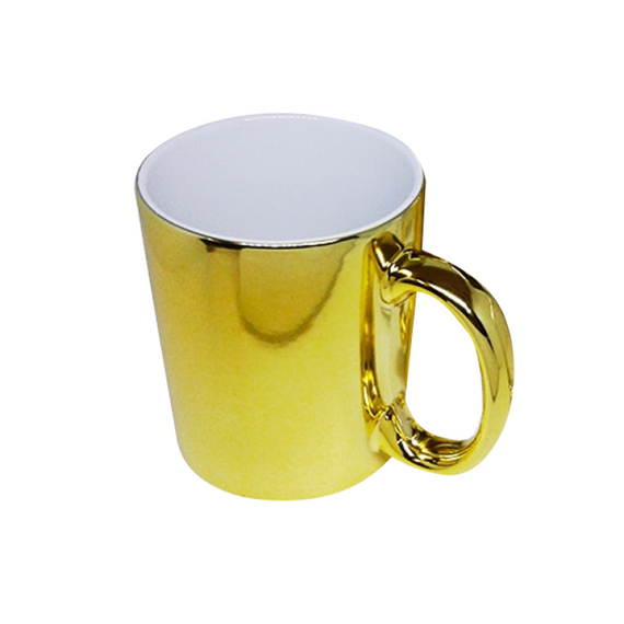 Caneca de Cerâmica METALIZADA / CROMADA