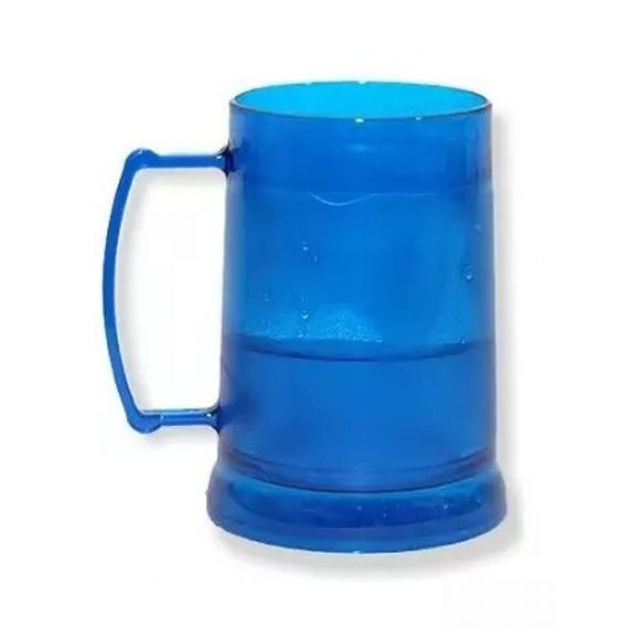 Caneca de chopp acrílica gel - térmica congelante 300ml - transfer laser