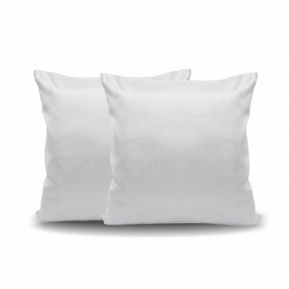 Almofada Aveludada Branca - 30cm x 30cm (Capa + Enchimento)