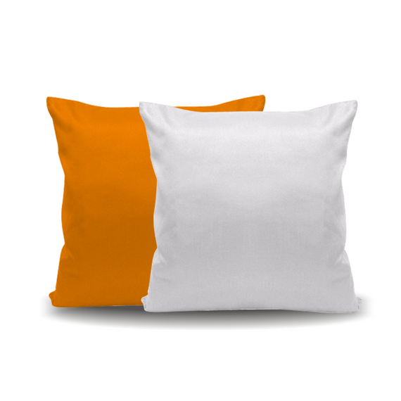 Capa de Almofada com Enchimento Laranja - 40x40 cm