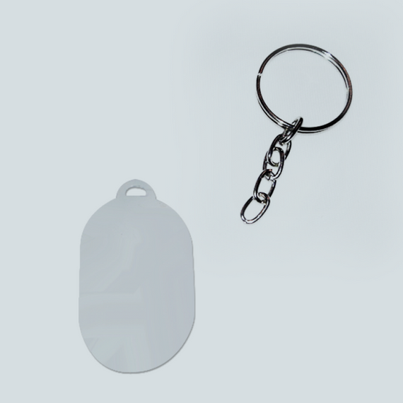 Chaveiro de metal - Formato arredondado exército