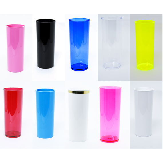 Copo Long Drink acrílico - transfer laser 350ml