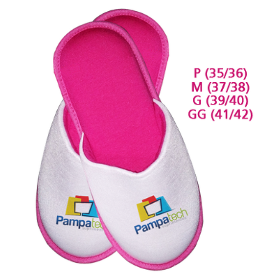 Pantufa para Sublimação - Rosa