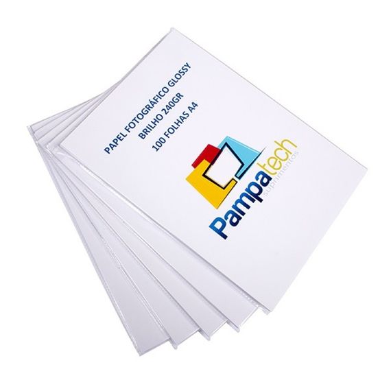 Papel Fotográfico Glossy à Prova D'àgua, 230gr A4 - 100 folhas
