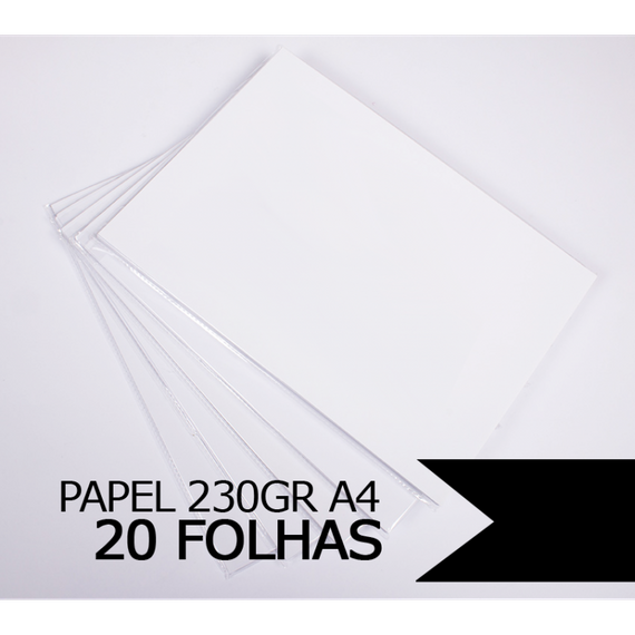 Papel Fotográfico Glossy à Prova D'àgua, 230gr A4 - 20 folhas