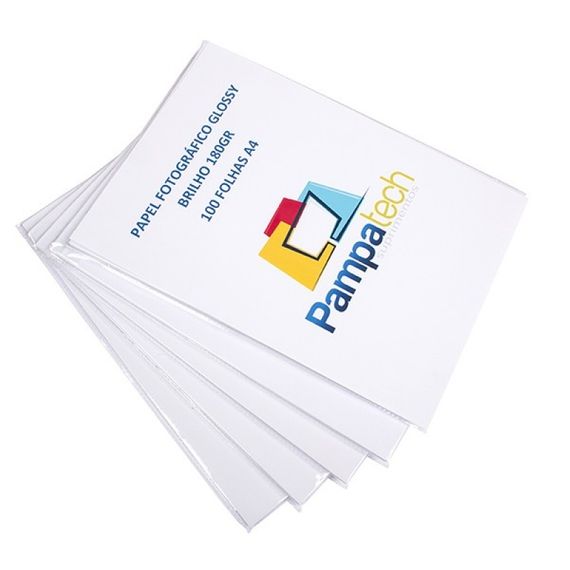 Papel Glossy Fotográfico à Prova D'àgua, 180gr A4 - 20 folhas