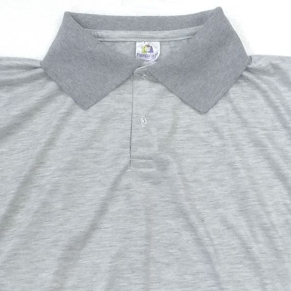 Polo Adulto para Sublimar - CINZA MESCLA