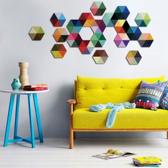 PORTA RETRATO HEXAGONO MDF BRANCO