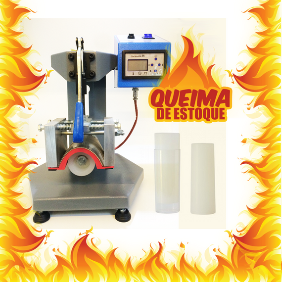 Prensa Térmica Transfer Local para Copos de Acrílico, Canecas, Long Drink - QUEIMA