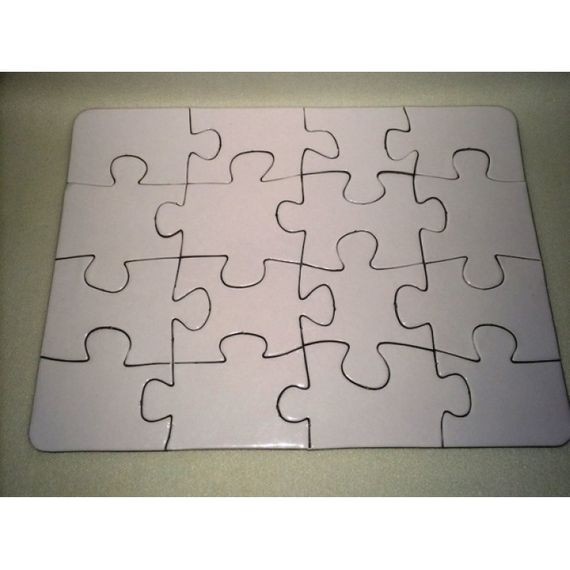 Quebra Cabeças para Sublimar, 14cm x 19cm - 16 peças