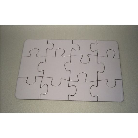Quebra Cabeças para Sublimar, 9cm x 14cm - 12 peças