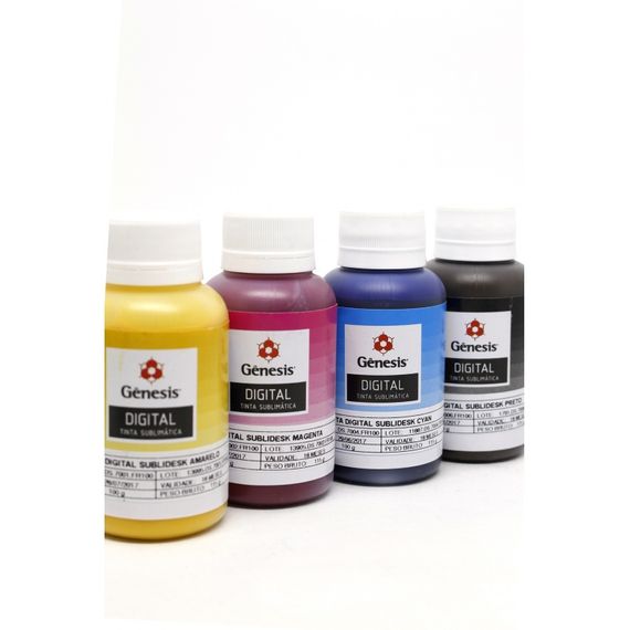 Tinta Sublimática - Gênesis - KIT 4 CORES