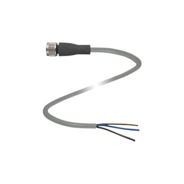 Cabo de 5m com Conector M12 180º / 3 vias - V11-G-5M-PVC