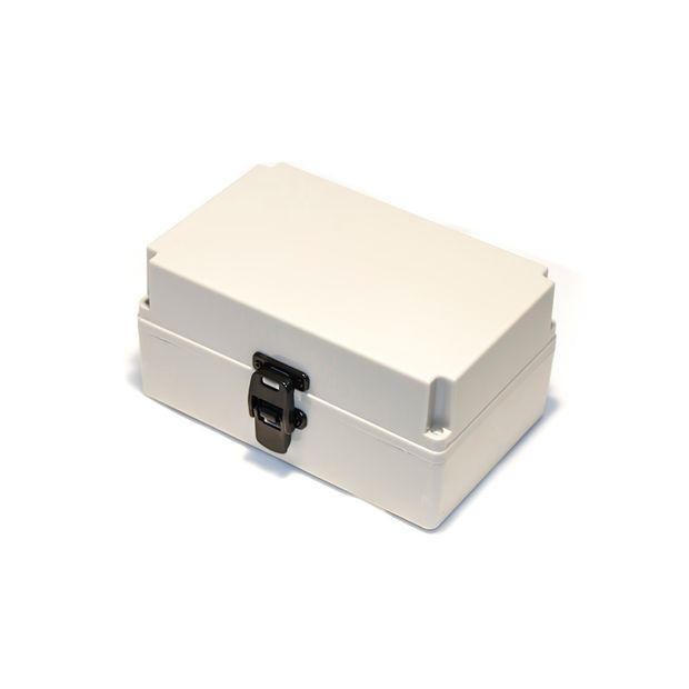 Caixa Plástica com Dobradiças e Fecho IP54 - 250x160x120mm