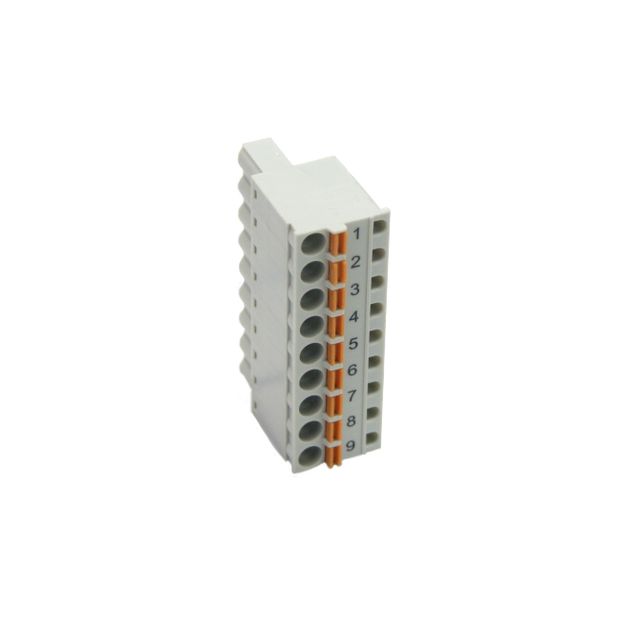 Conector para CLP Conexão Frontal por Mola 9 pinos - TA565-9
